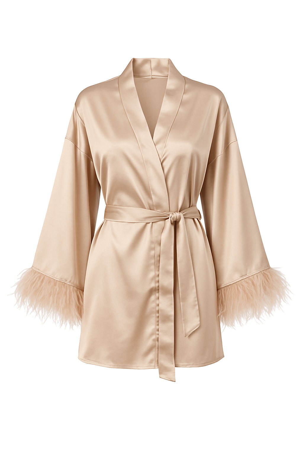Luxe Feathered Robe