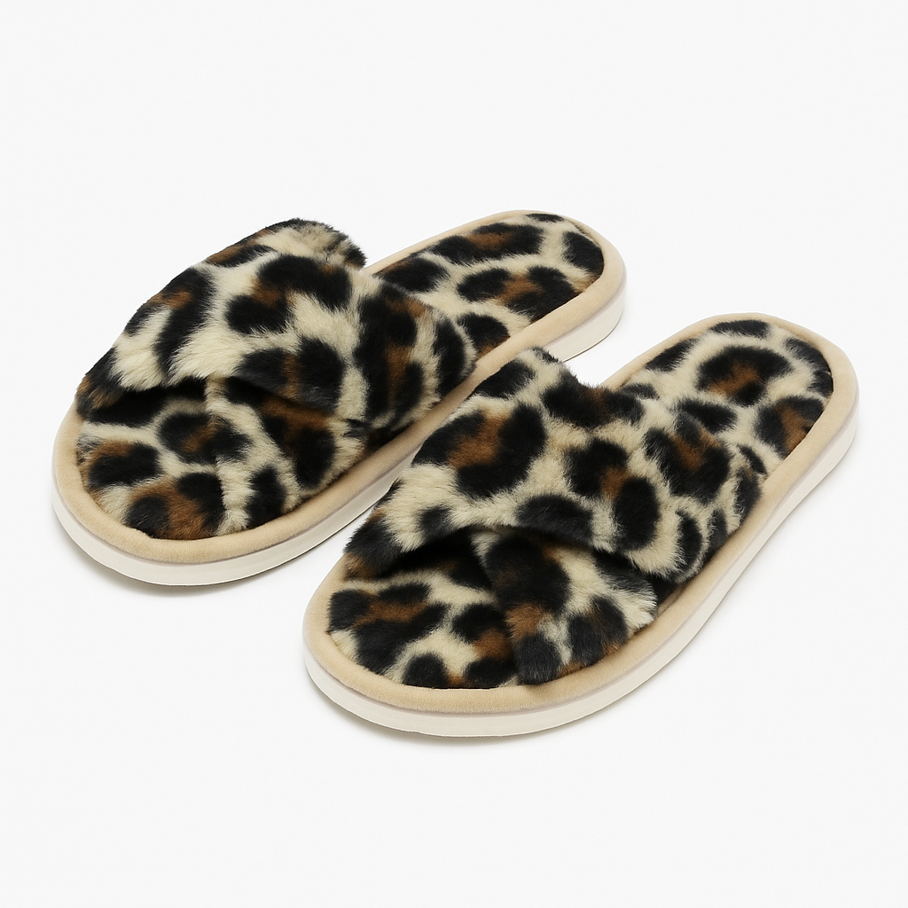 Luxe Leopard Slides